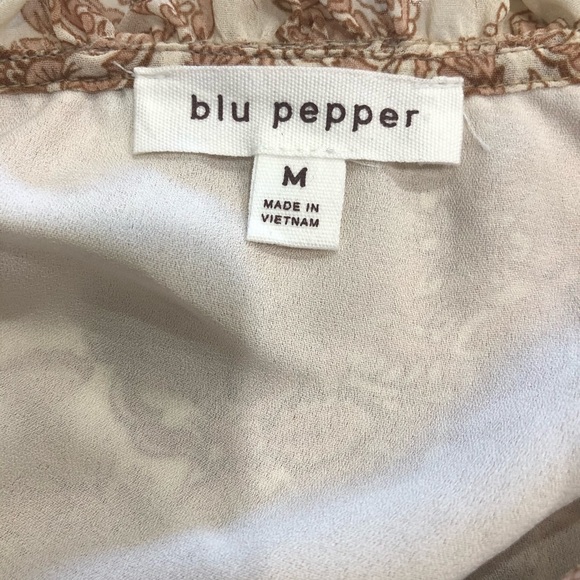 Blu Pepper Paisley Ruffle Tiered Dress Medium Used - Picture 3 of 7